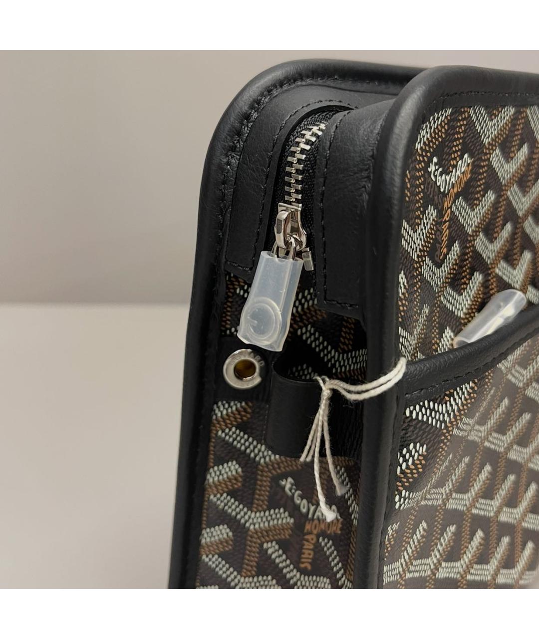 GOYARD Черная кожаная папка для документов, фото 4