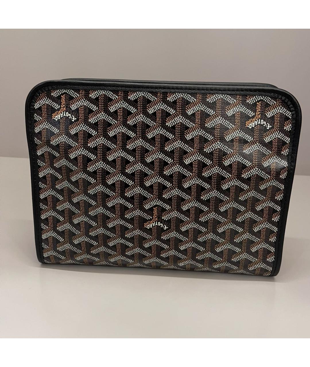 GOYARD Черная кожаная папка для документов, фото 7