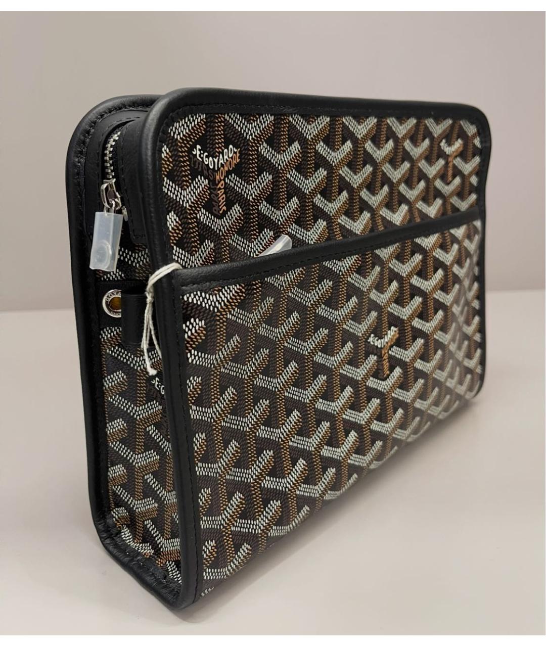 GOYARD Черная кожаная папка для документов, фото 8