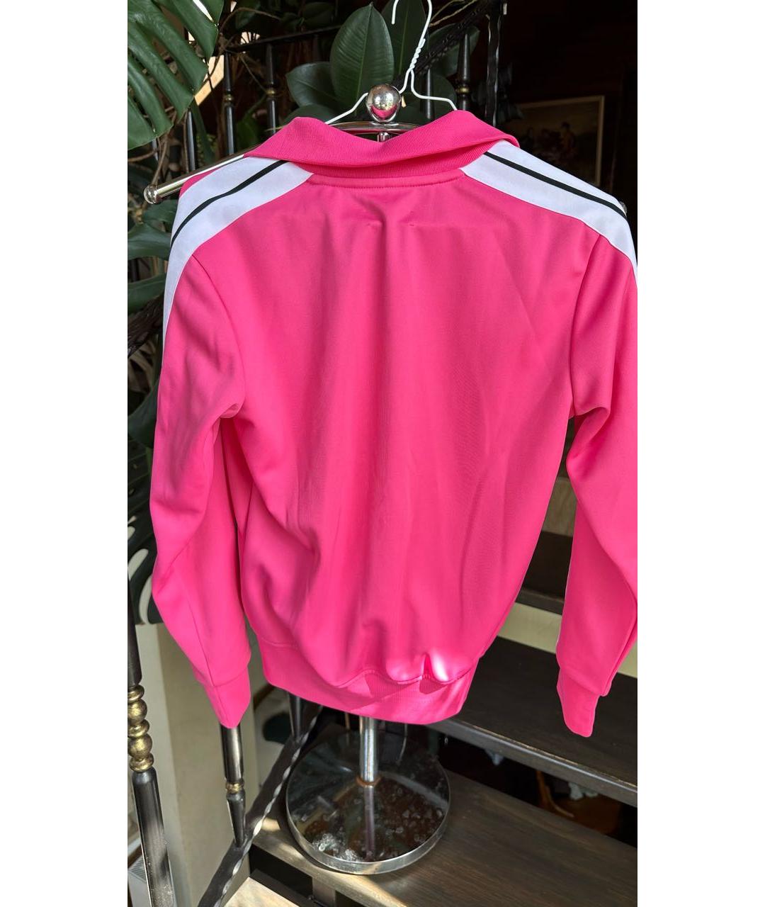 PALM ANGELS Розовая полиэстеровая спортивная куртка, фото 5