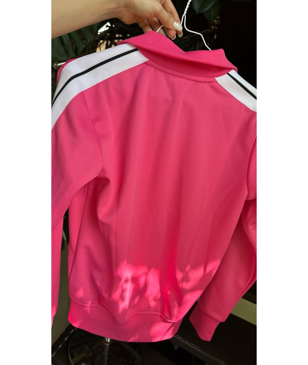 PALM ANGELS Розовая полиэстеровая спортивная куртка, фото 4