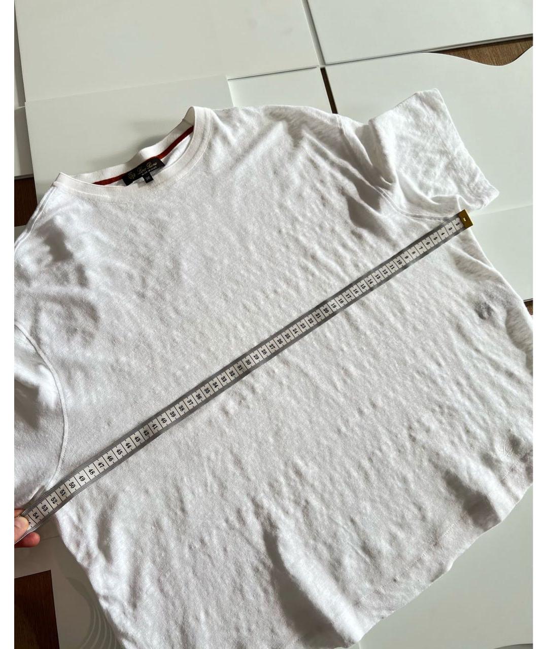 LORO PIANA Белая футболка, фото 8