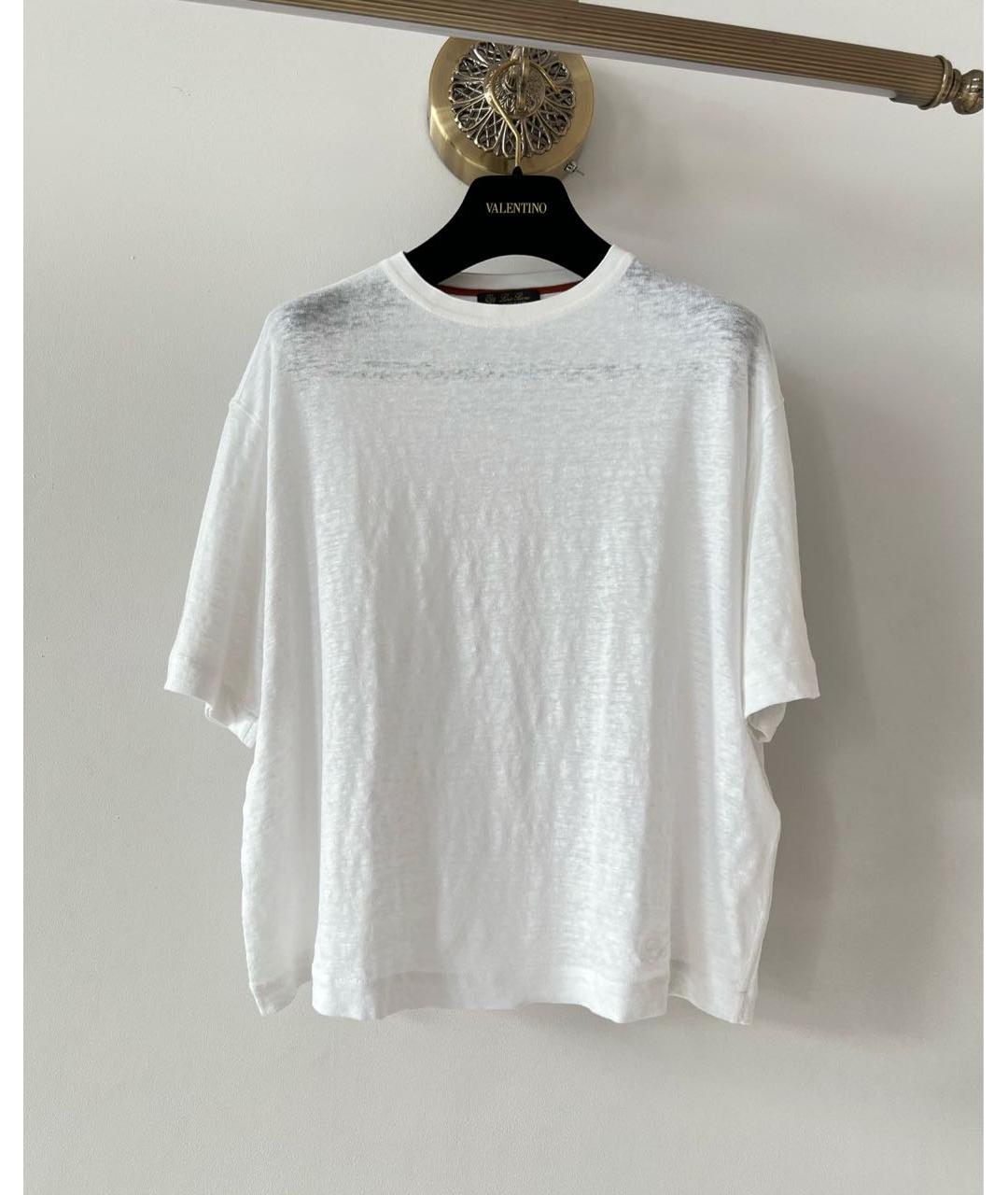 LORO PIANA Белая футболка, фото 9