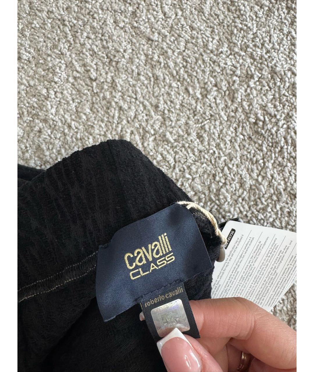 CAVALLI CLASS Черные повседневные брюки, фото 6