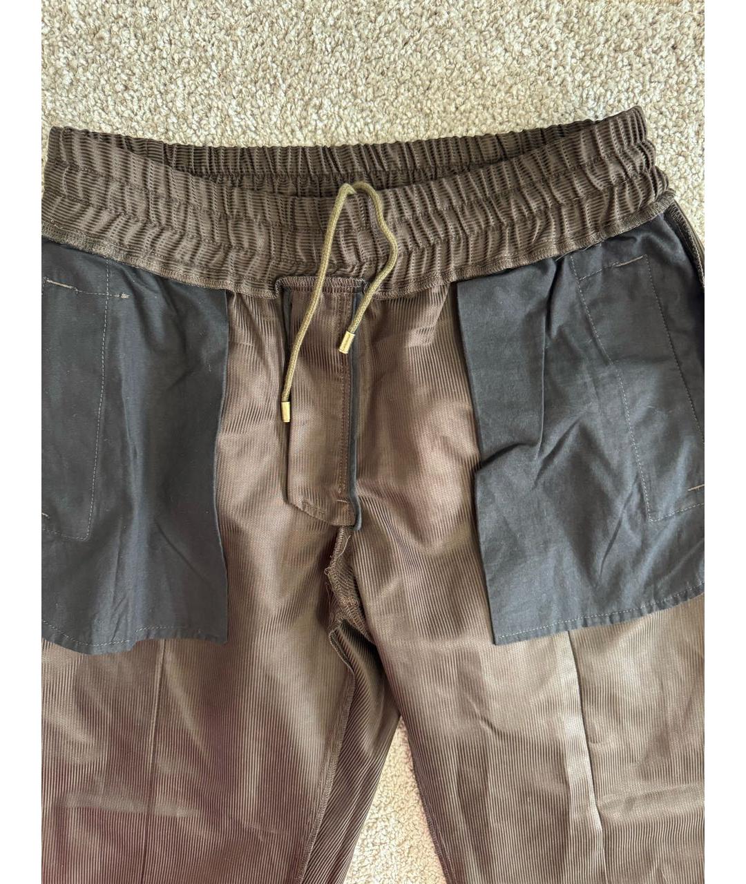 DOLCE&GABBANA Коричневые повседневные брюки, фото 3