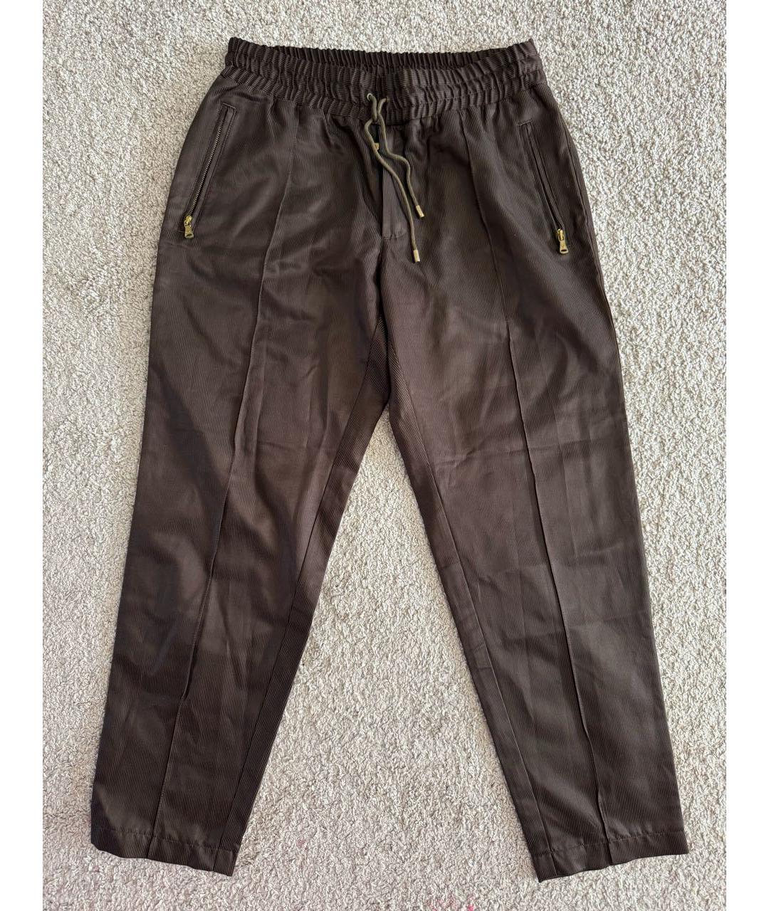 DOLCE&GABBANA Коричневые повседневные брюки, фото 6