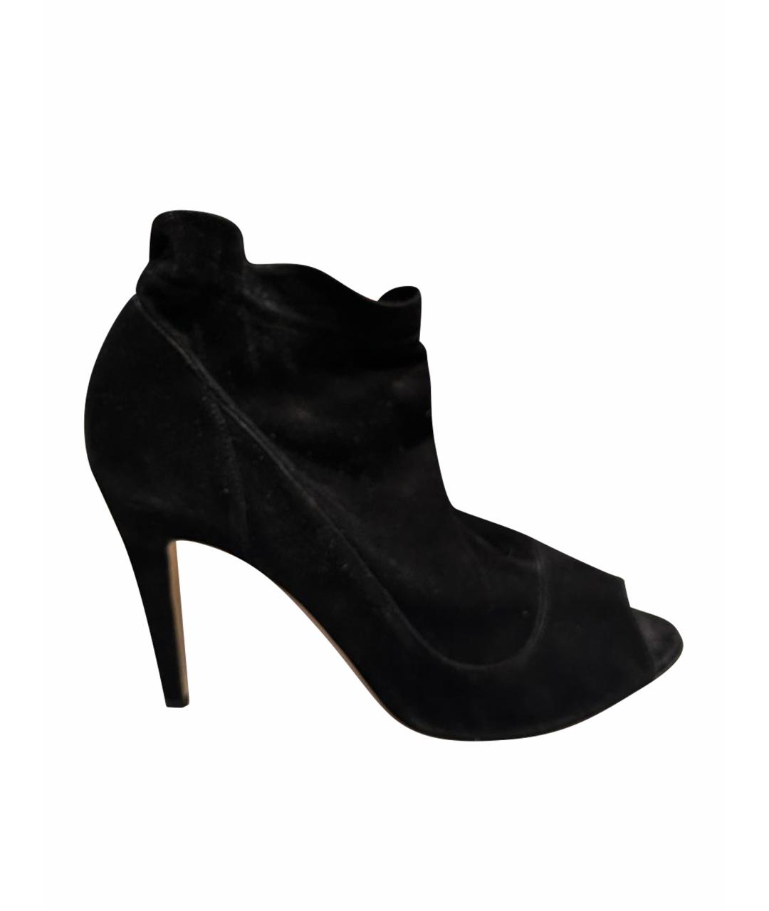 BALLY Черные замшевые туфли, фото 1