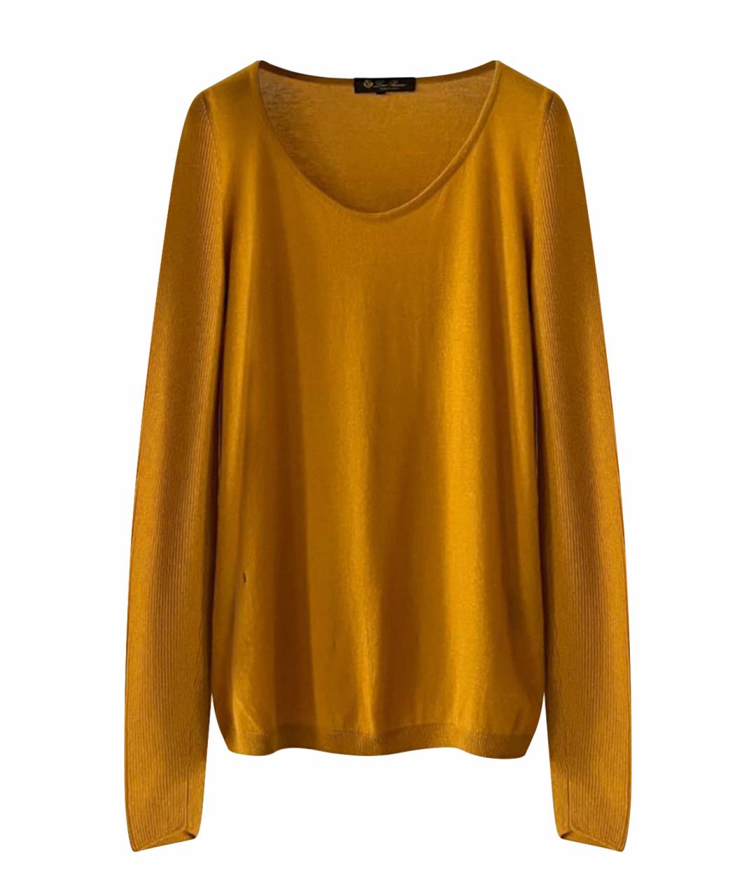 LORO PIANA Горчичный джемпер / свитер, фото 1