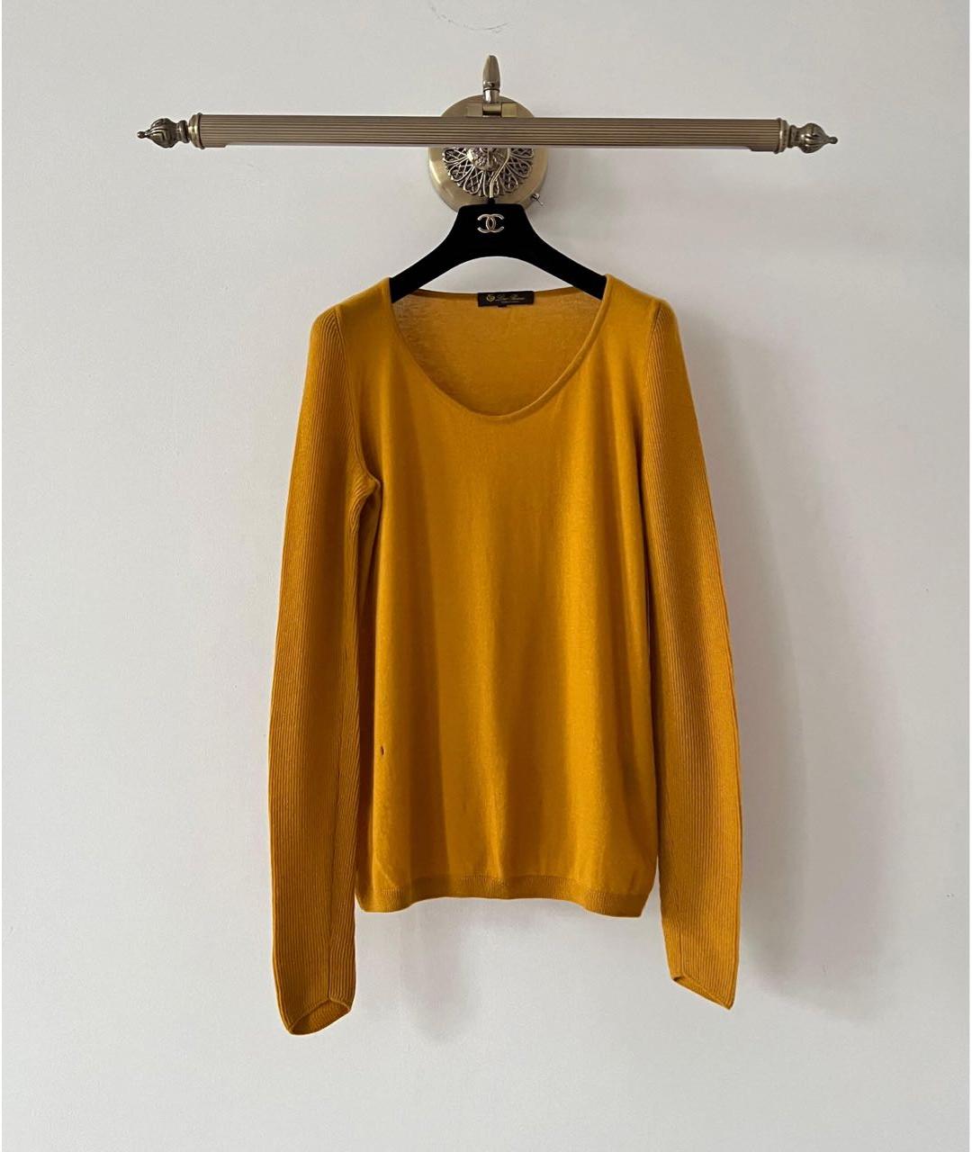 LORO PIANA Горчичный джемпер / свитер, фото 9