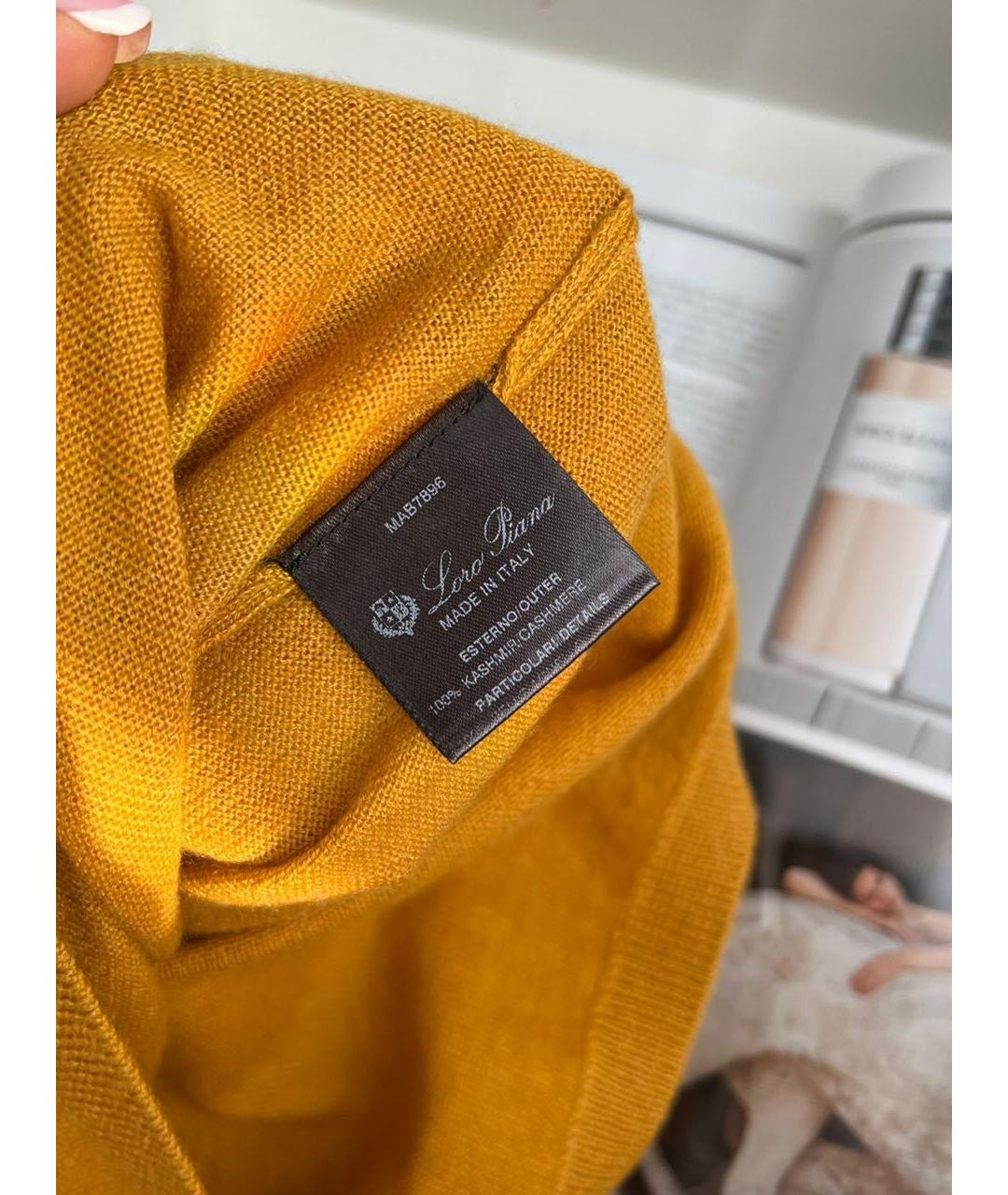 LORO PIANA Горчичный джемпер / свитер, фото 4