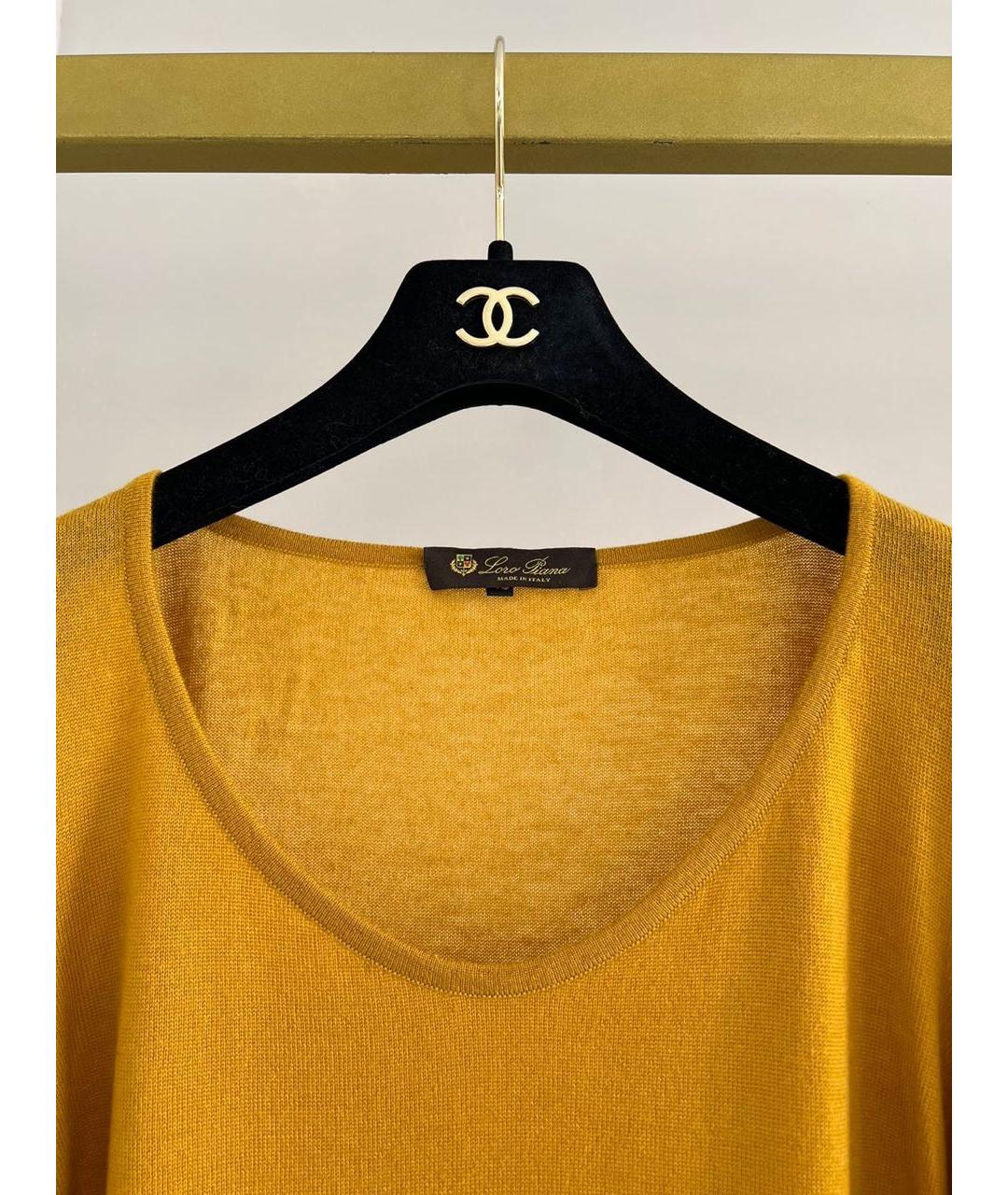 LORO PIANA Горчичный джемпер / свитер, фото 3