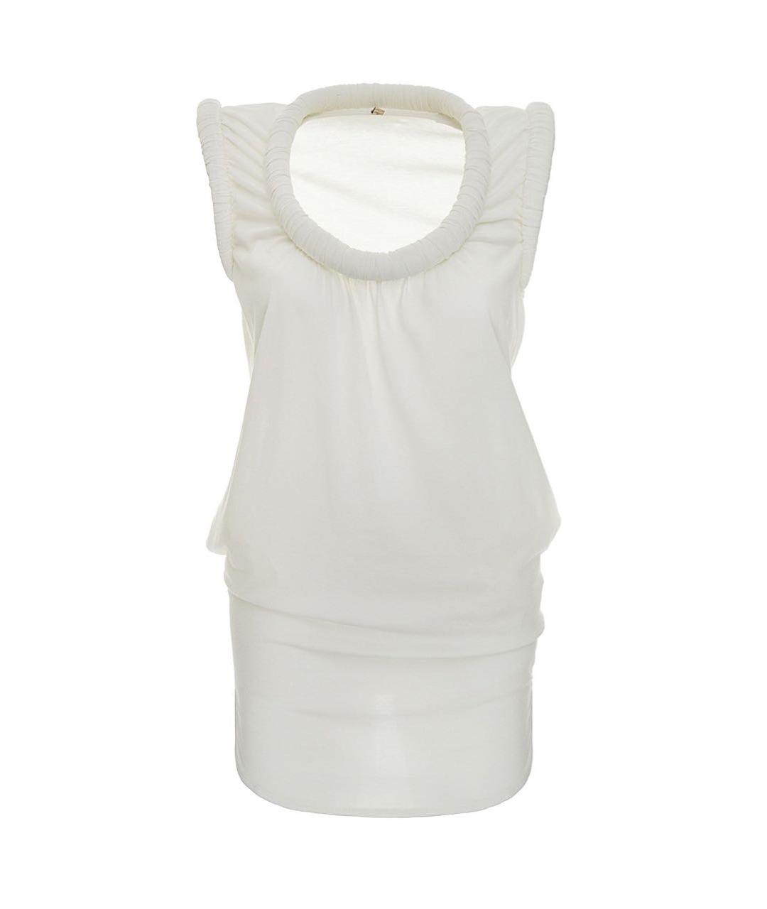 NUDE Бежевая хлопковая майка, фото 9