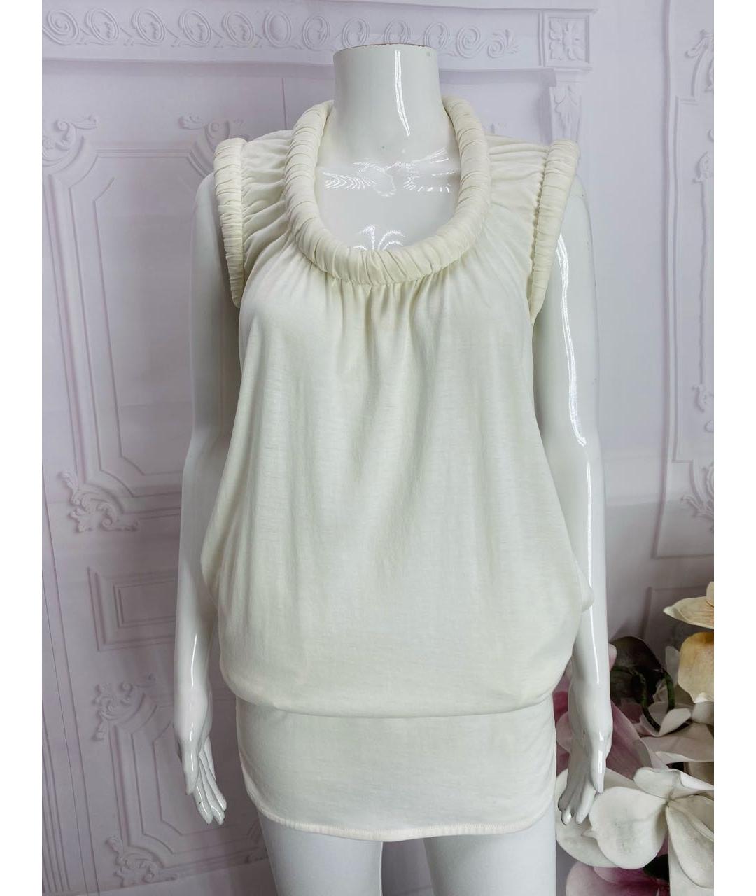 NUDE Бежевая хлопковая майка, фото 6