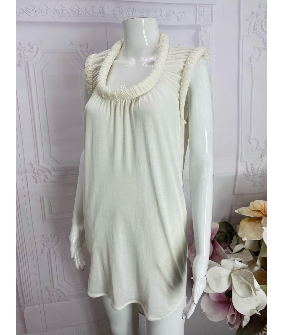 NUDE Бежевая хлопковая майка, фото 7