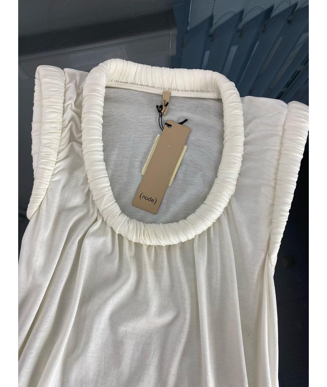 NUDE Бежевая хлопковая майка, фото 3