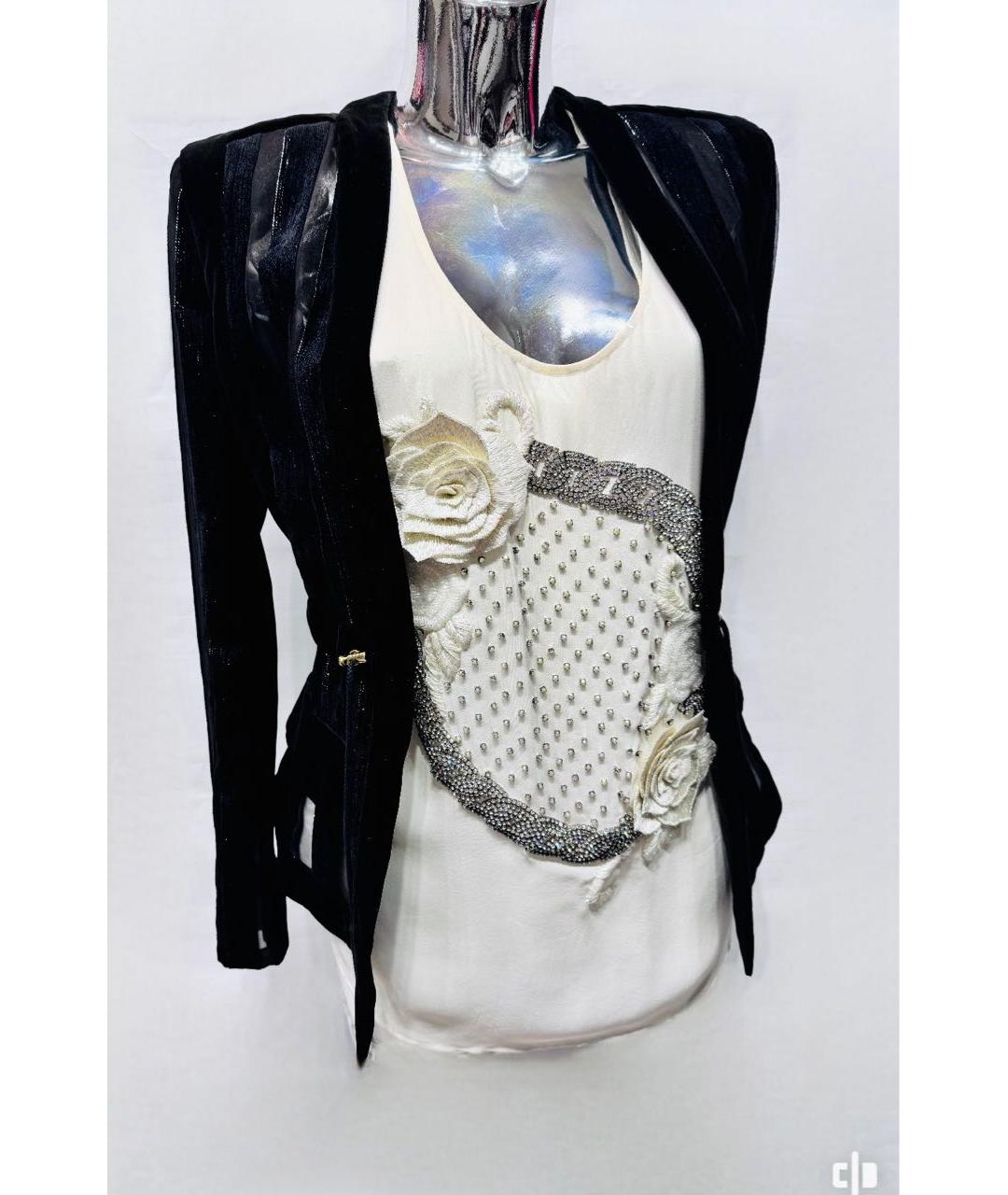 BALMAIN Белая шелковая майка, фото 7