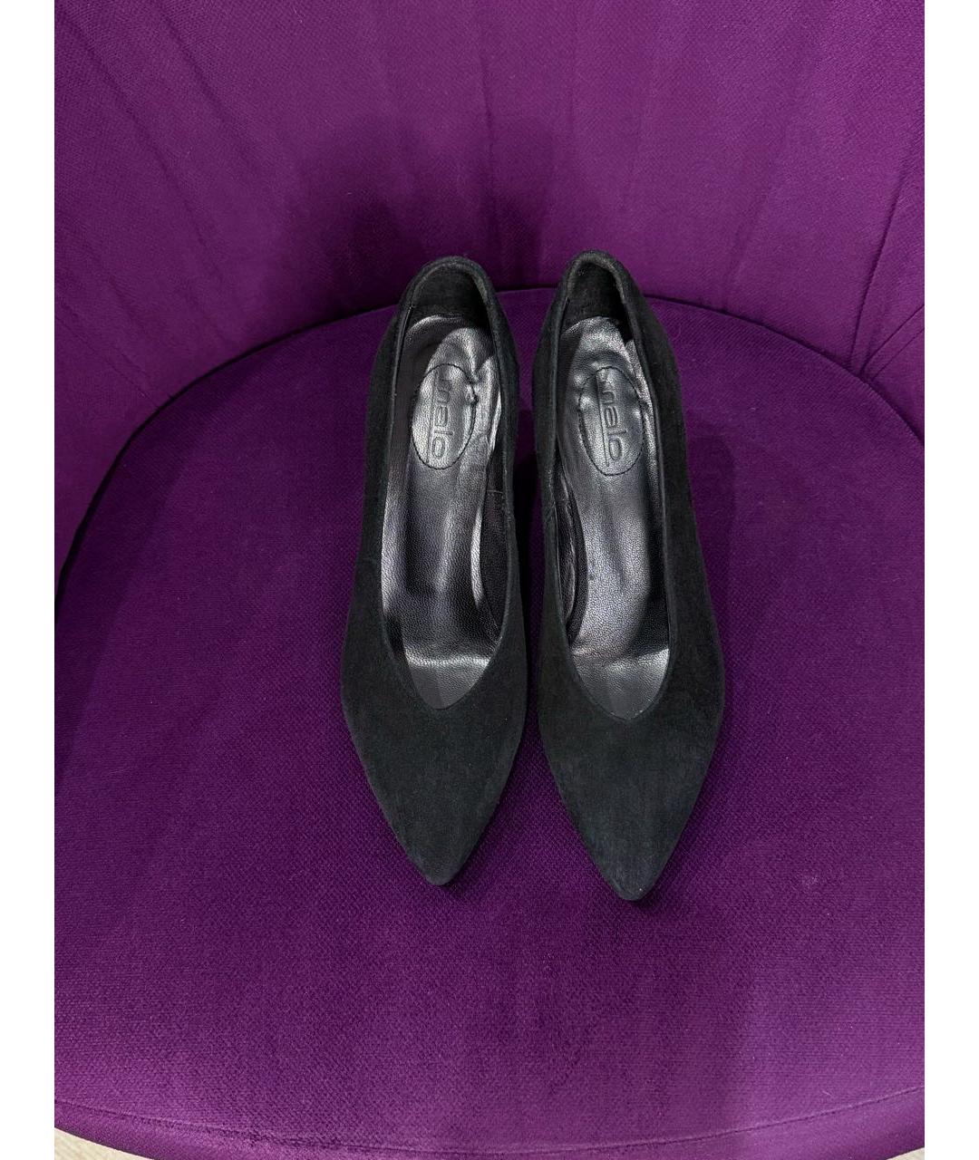 MALO Черные замшевые туфли, фото 5