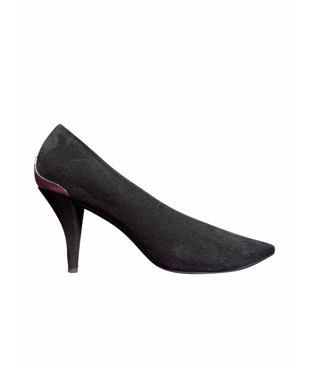 MALO Черные замшевые туфли, фото 1