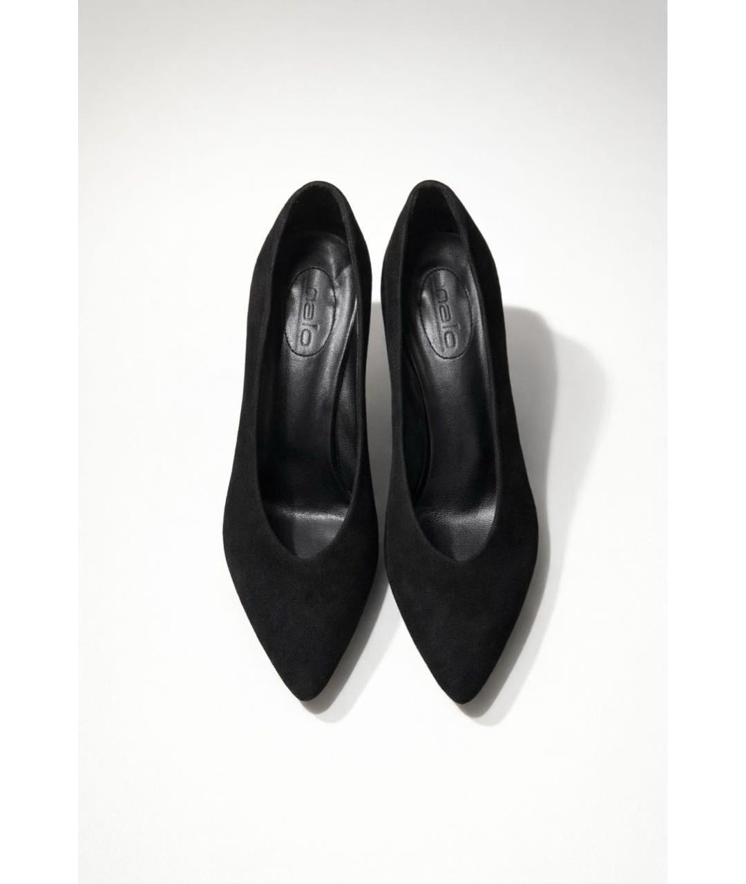 MALO Черные замшевые туфли, фото 2