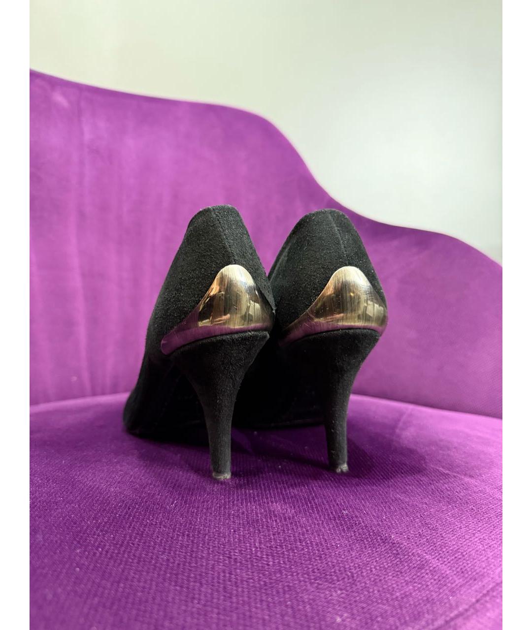 MALO Черные замшевые туфли, фото 4