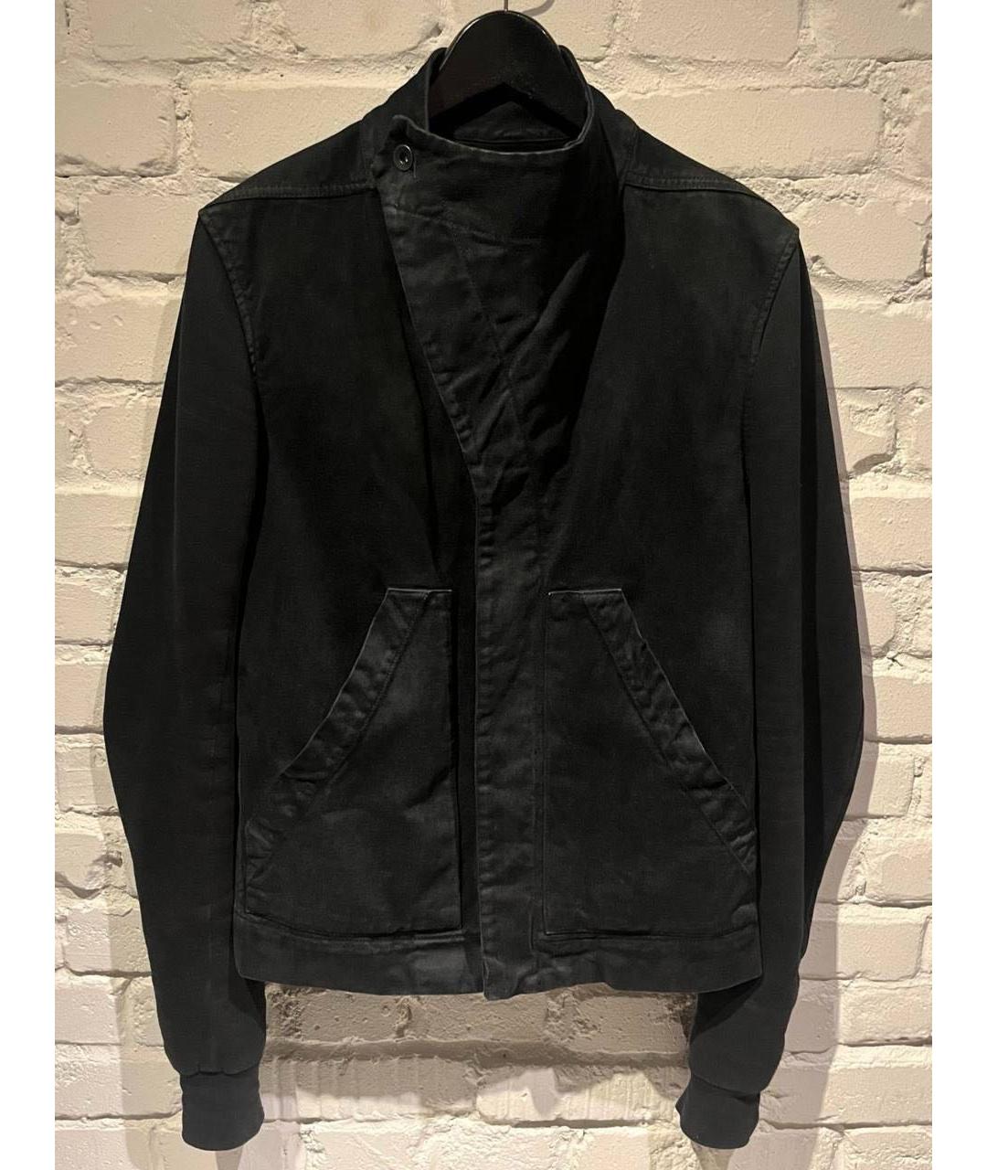 RICK OWENS Черная хлопковая куртка, фото 5