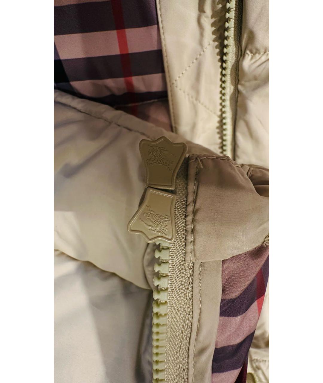 BURBERRY Горчичный хлопковый жакет / жилет, фото 4