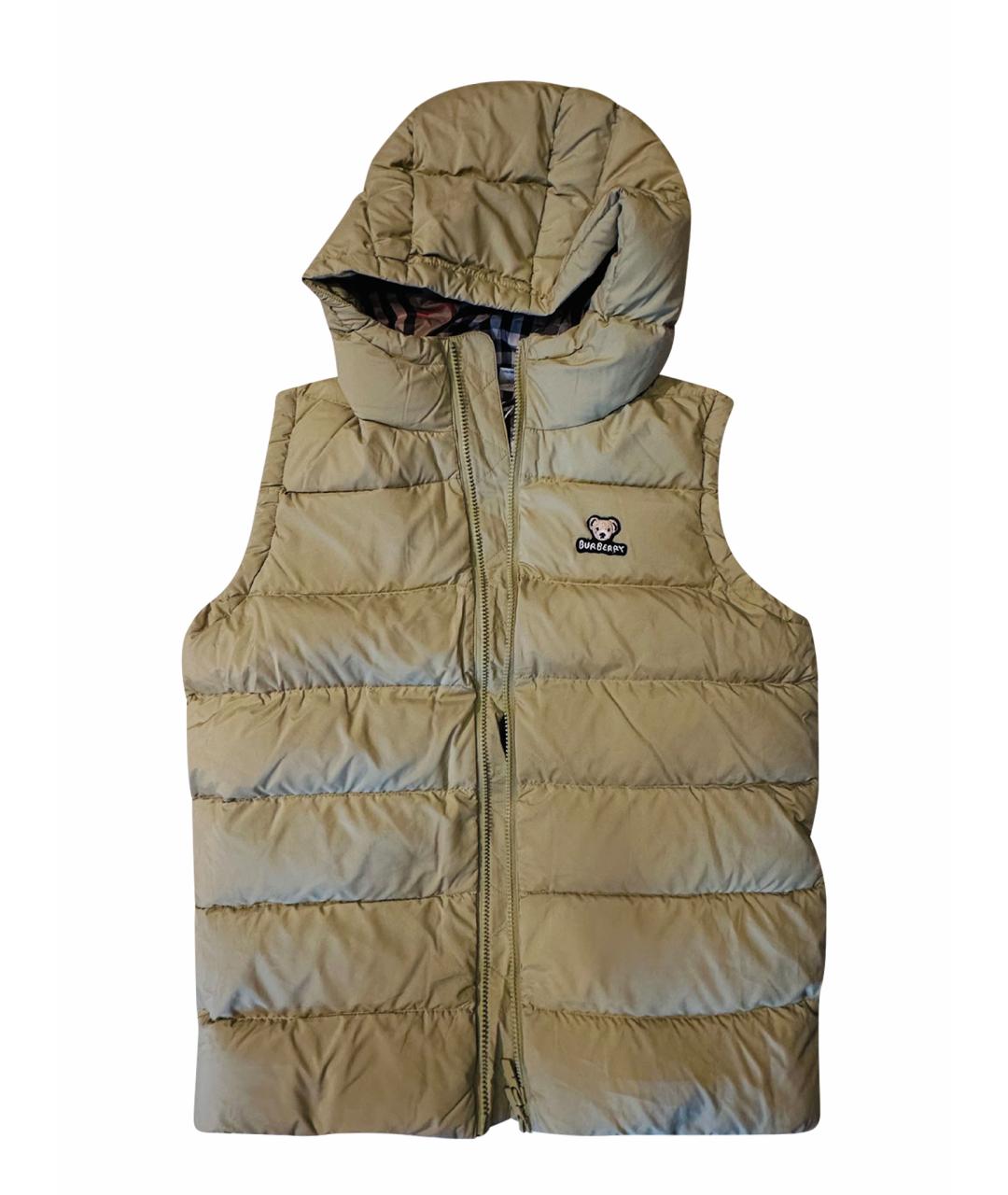 BURBERRY Горчичный хлопковый жакет / жилет, фото 1