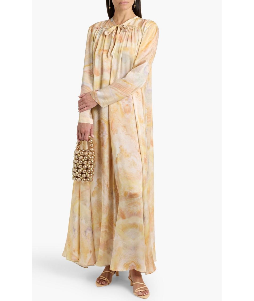 ZIMMERMANN Желтое шелковое коктейльное платье, фото 2