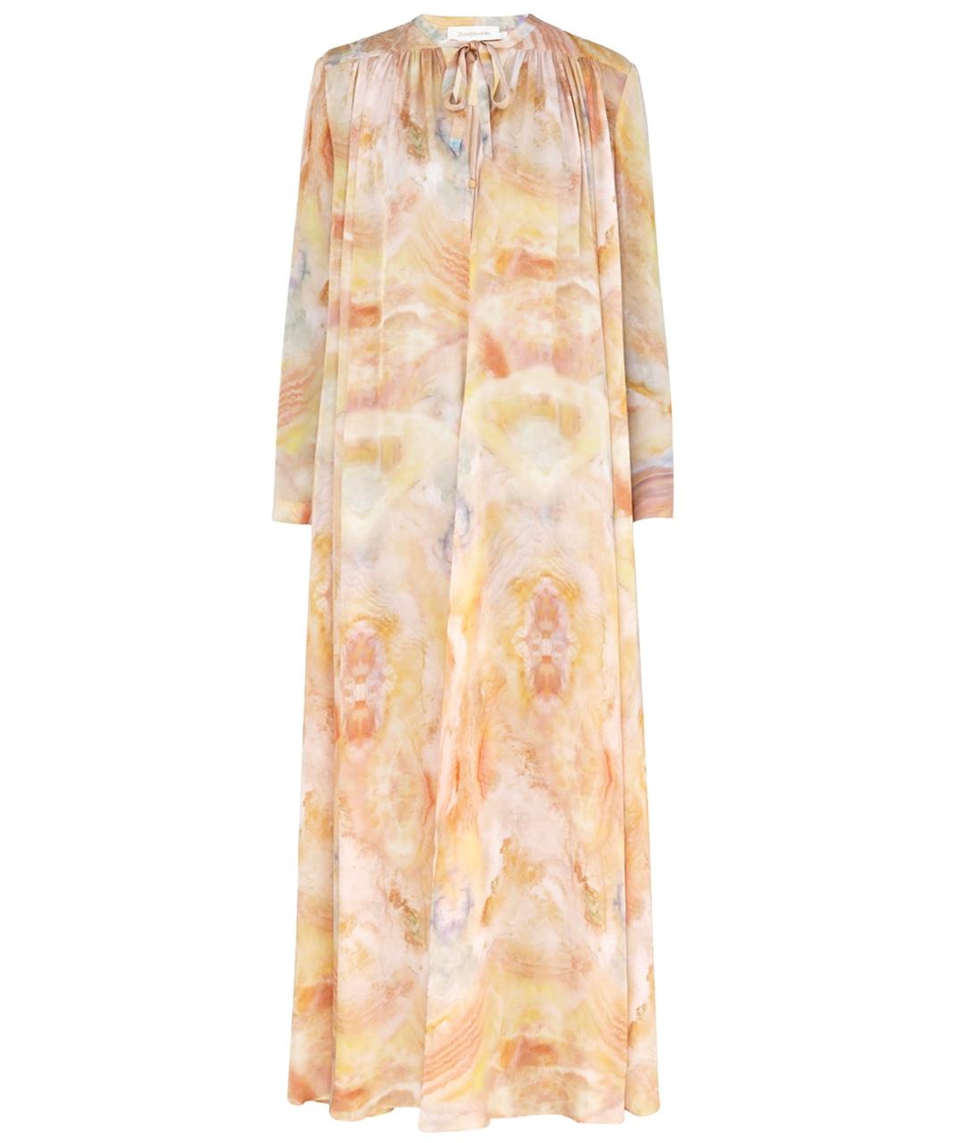 ZIMMERMANN Желтое шелковое коктейльное платье, фото 9