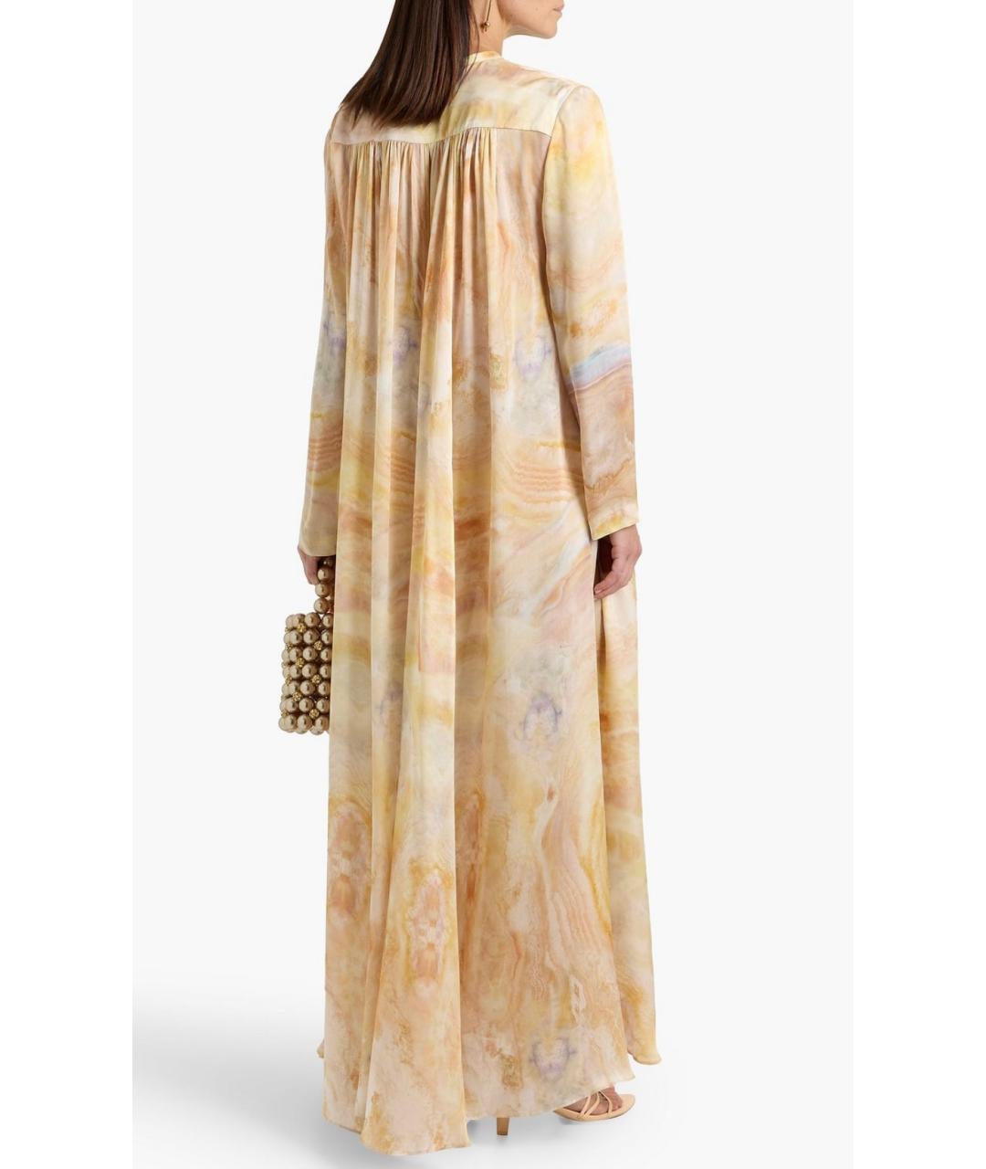 ZIMMERMANN Желтое шелковое коктейльное платье, фото 3