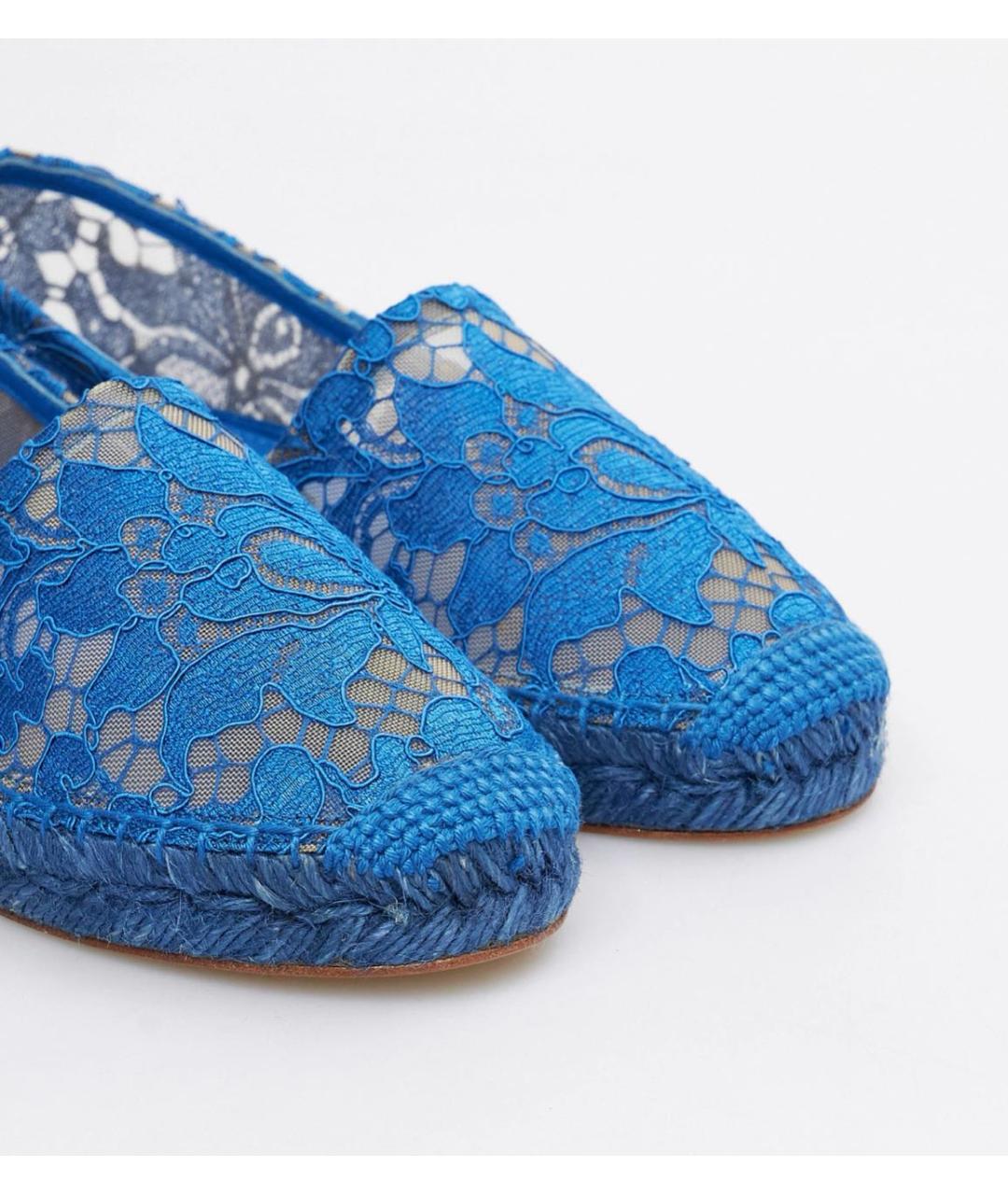 DOLCE&GABBANA Синие текстильные эспадрильи, фото 3