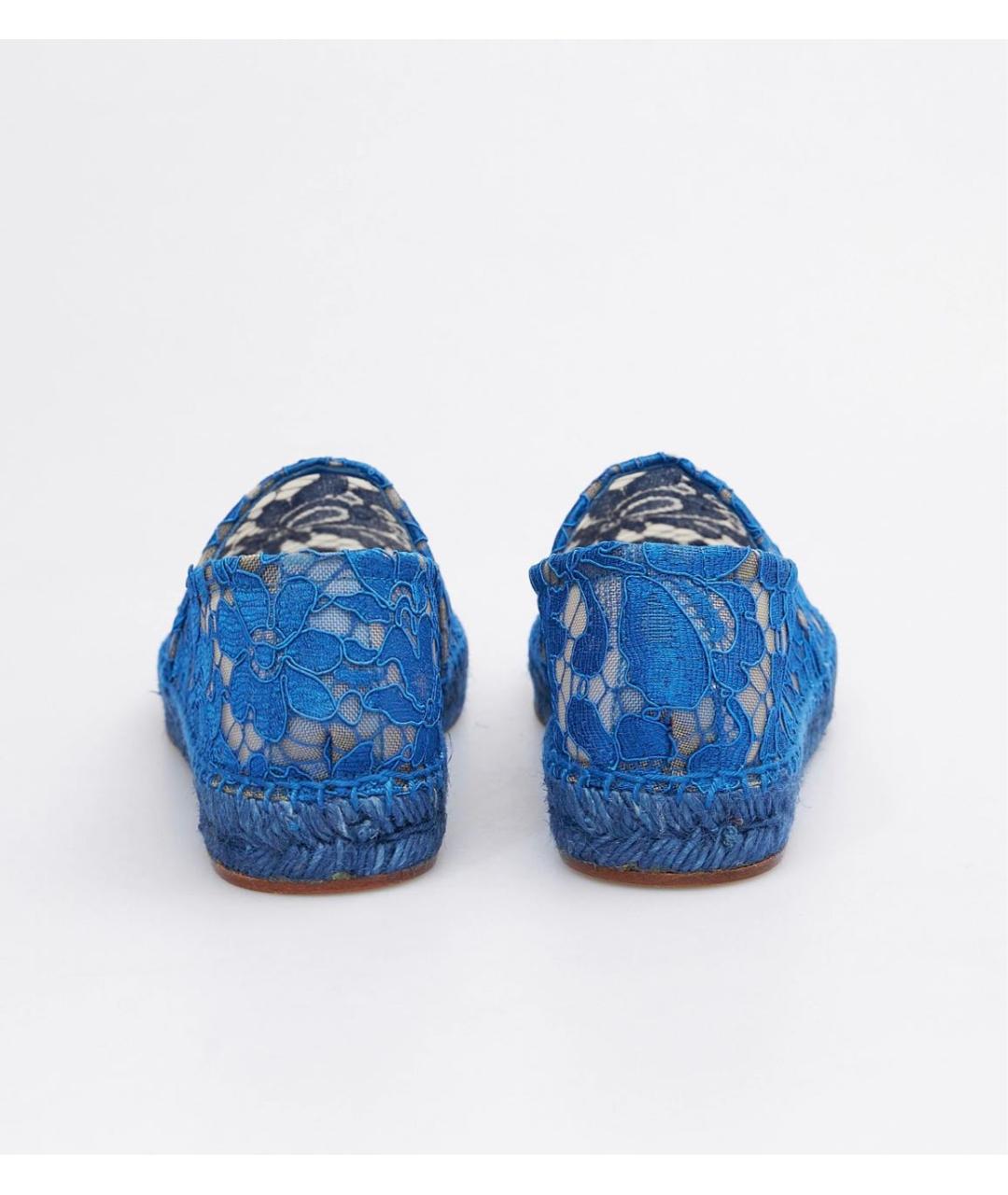 DOLCE&GABBANA Синие текстильные эспадрильи, фото 4