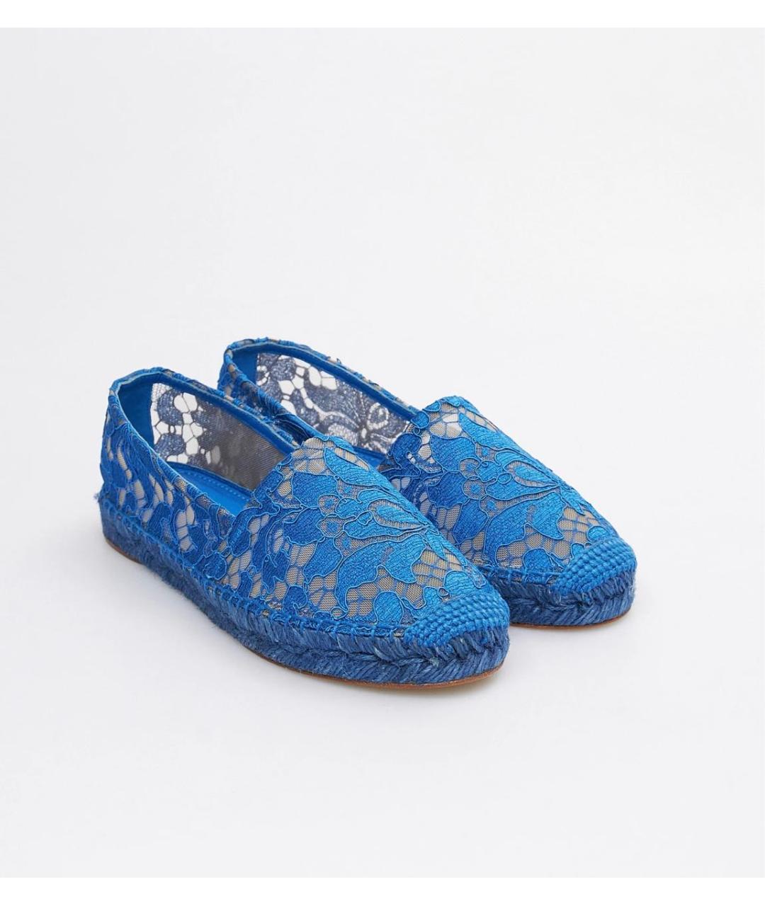 DOLCE&GABBANA Синие текстильные эспадрильи, фото 2