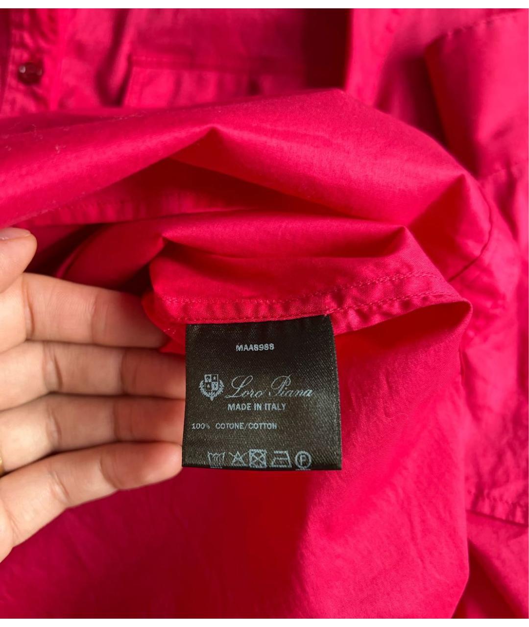 LORO PIANA Красная рубашка, фото 7