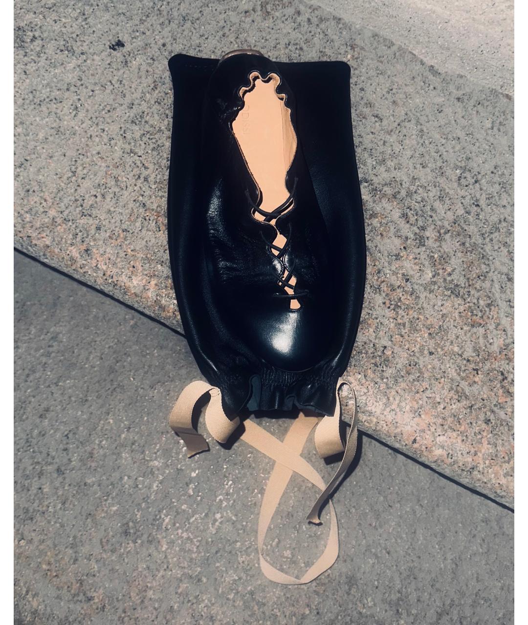 Odissì Черные кожаные кроссовки, фото 6