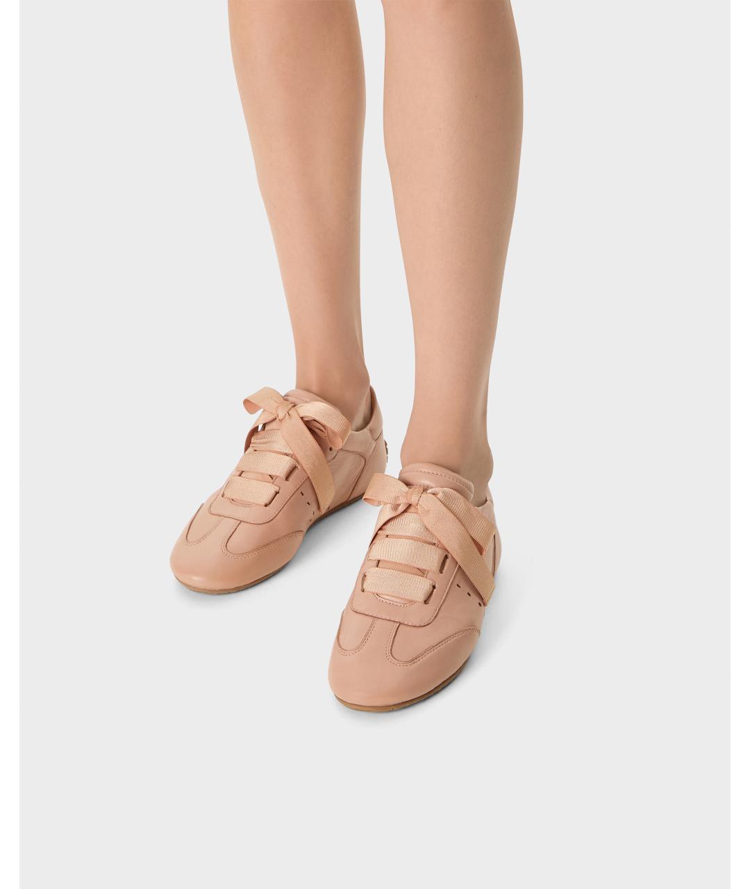 Odissì Розовые кожаные кроссовки, фото 5