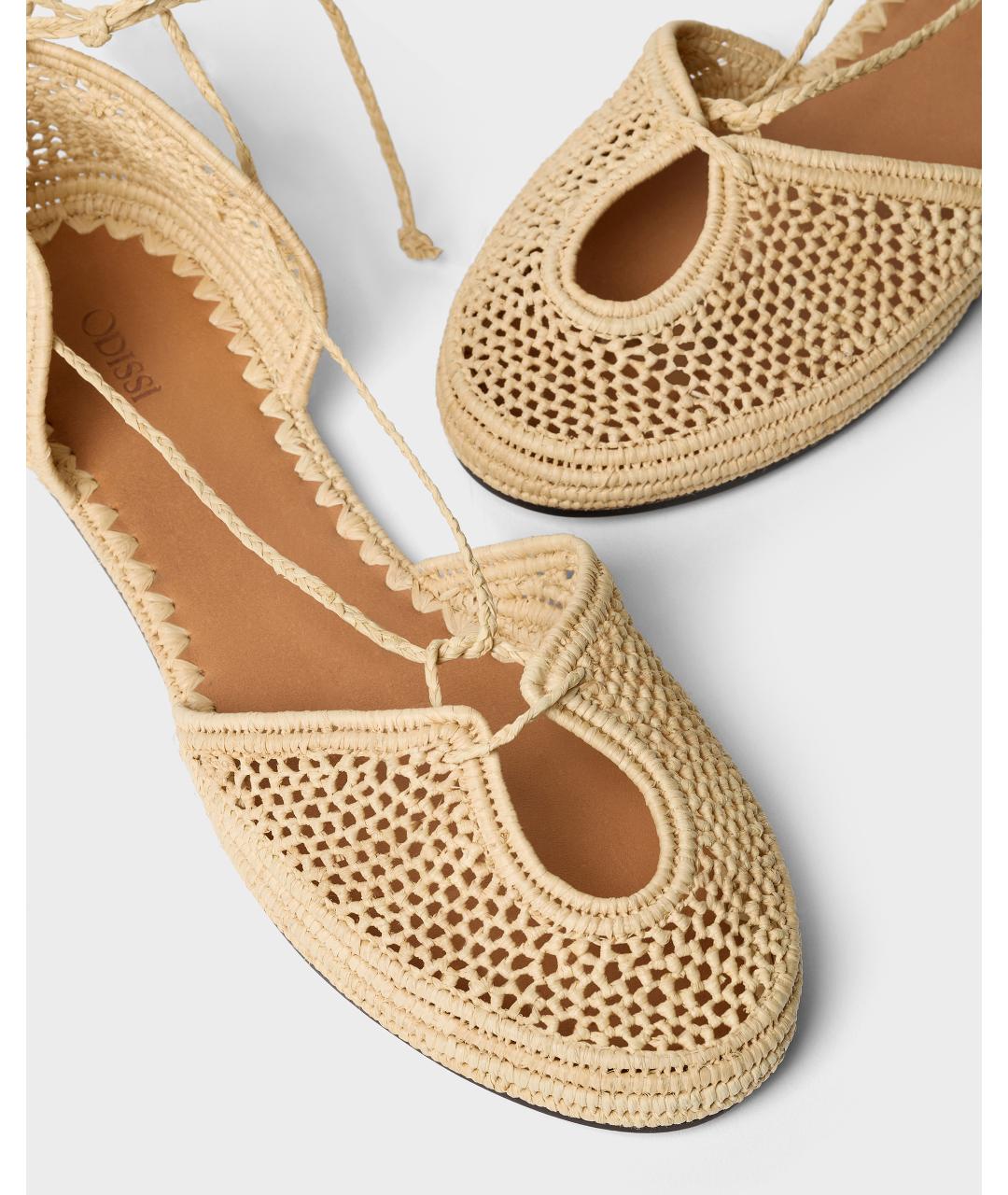 Odissì Бежевые босоножки, фото 4