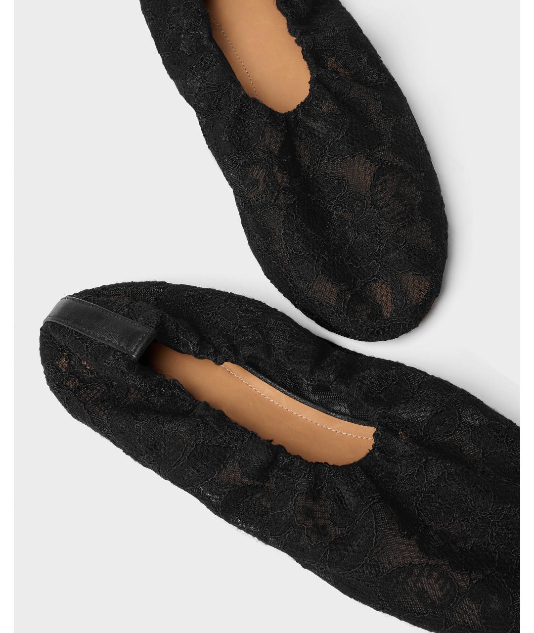 Odissì Черные текстильные балетки, фото 4