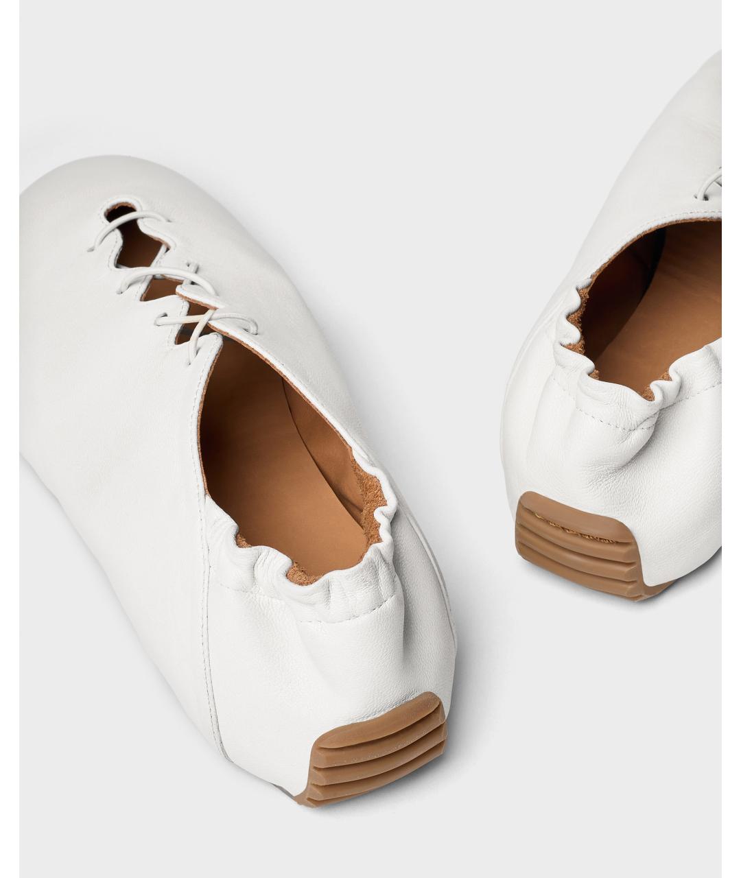 Odissì Белые кожаные кроссовки, фото 4