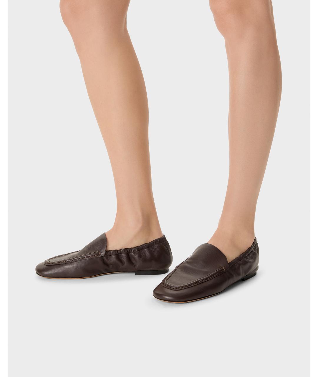 Odissì Коричневые кожаные лоферы, фото 5