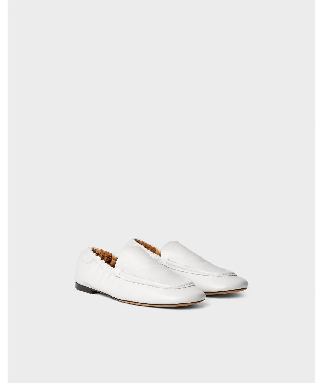 Odissì Белые кожаные лоферы, фото 2