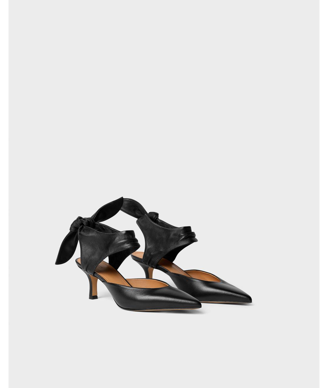 Odissì Черные кожаные туфли, фото 2