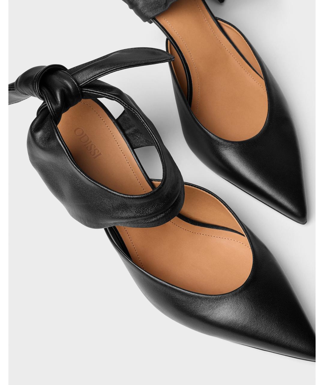 Odissì Черные кожаные туфли, фото 4