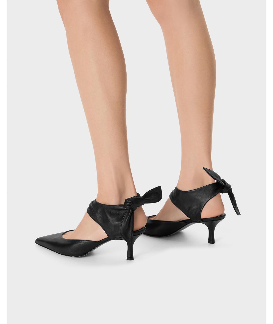 Odissì Черные кожаные туфли, фото 5