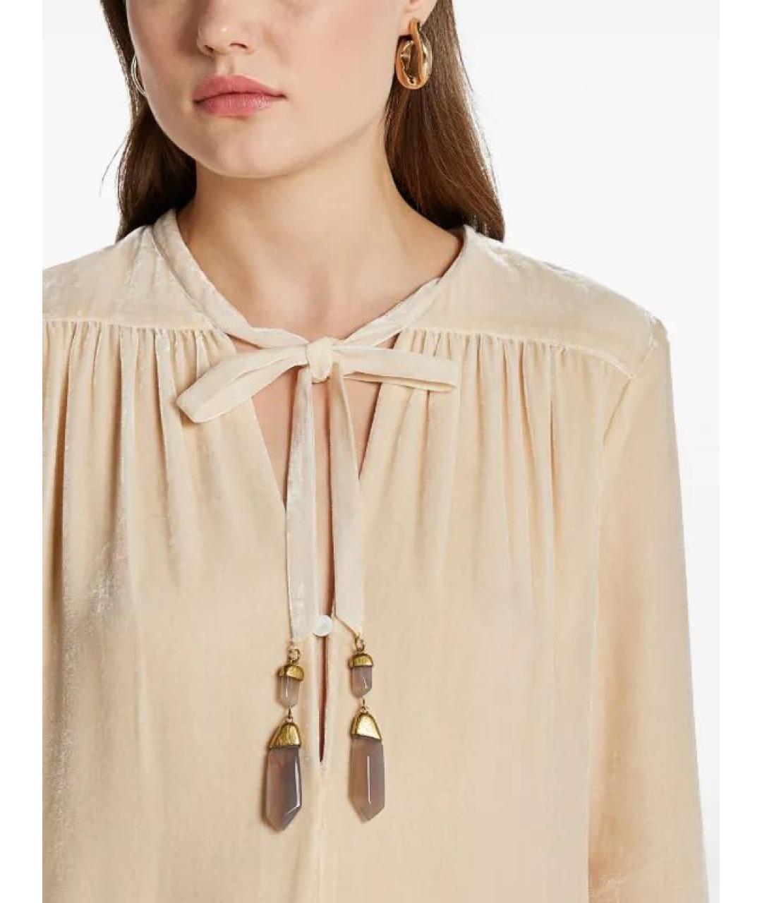 ZIMMERMANN Бежевое вискозное повседневное платье, фото 4