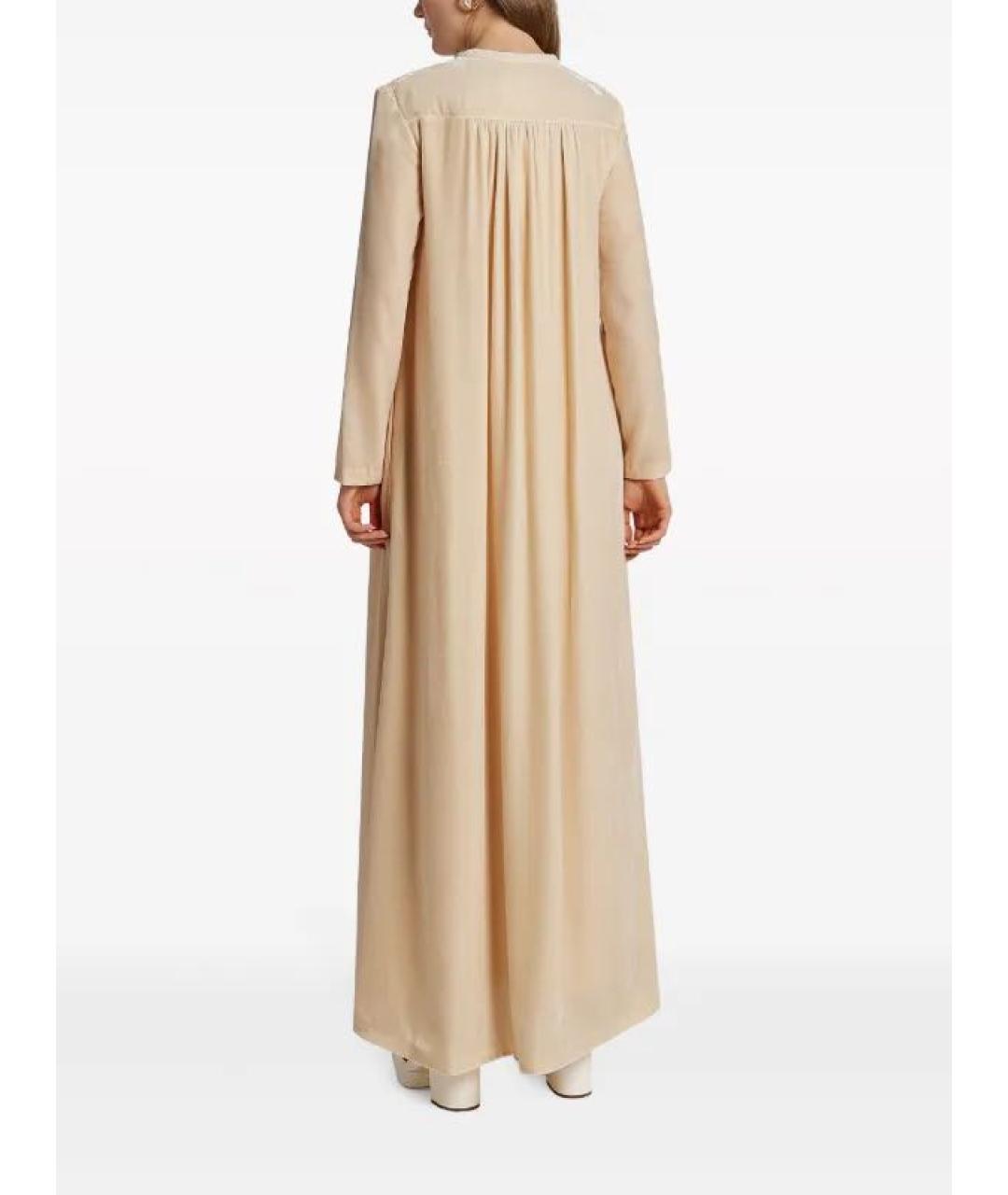 ZIMMERMANN Бежевое вискозное повседневное платье, фото 2