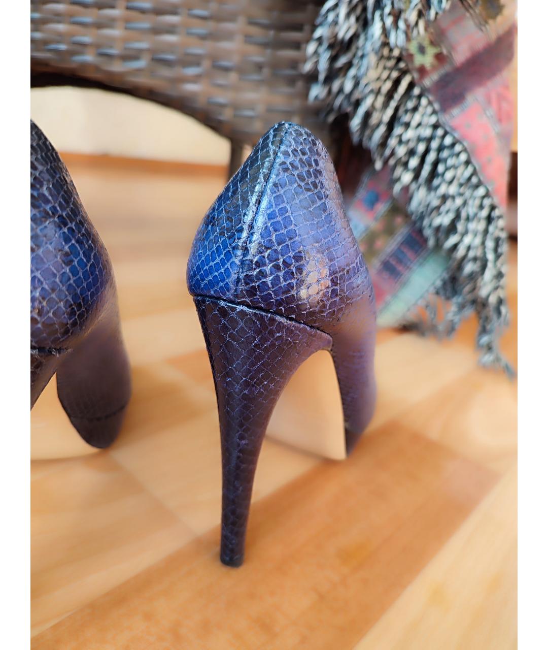 MIU MIU Фиолетовые кожаные туфли, фото 4