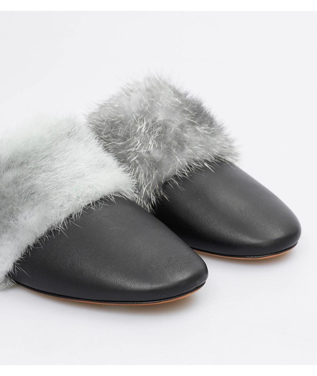 GIVENCHY Черные кожаные мюли, фото 3