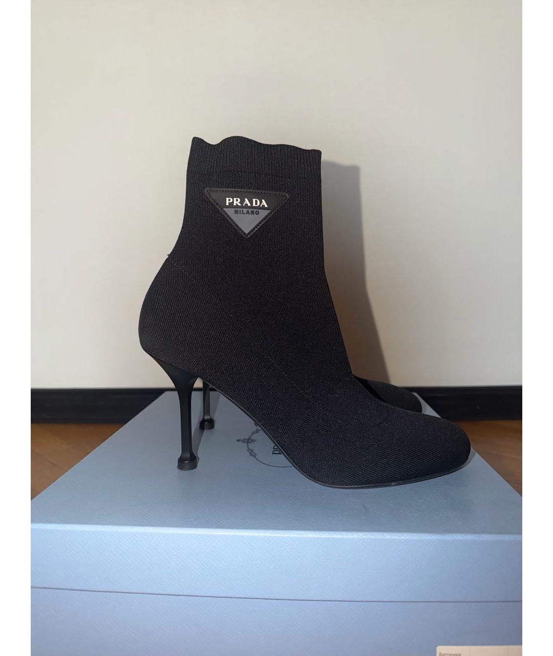 PRADA Черные ботинки, фото 8