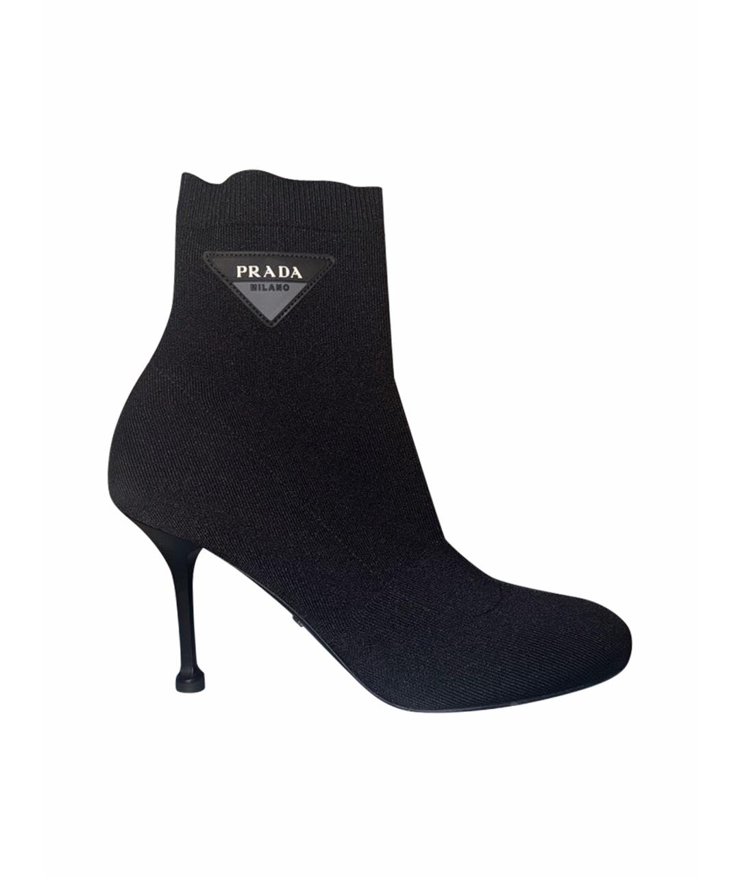 PRADA Черные ботинки, фото 1